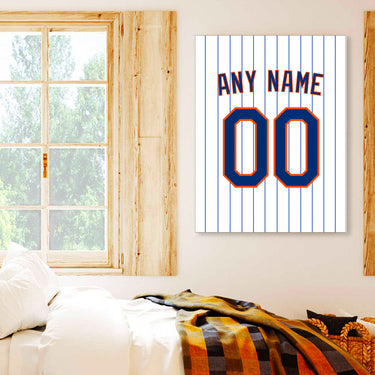 New York Jersey Custom Canvas Print Wall Art for Boy Girl Men Women Baseball Personalized Canvas Art